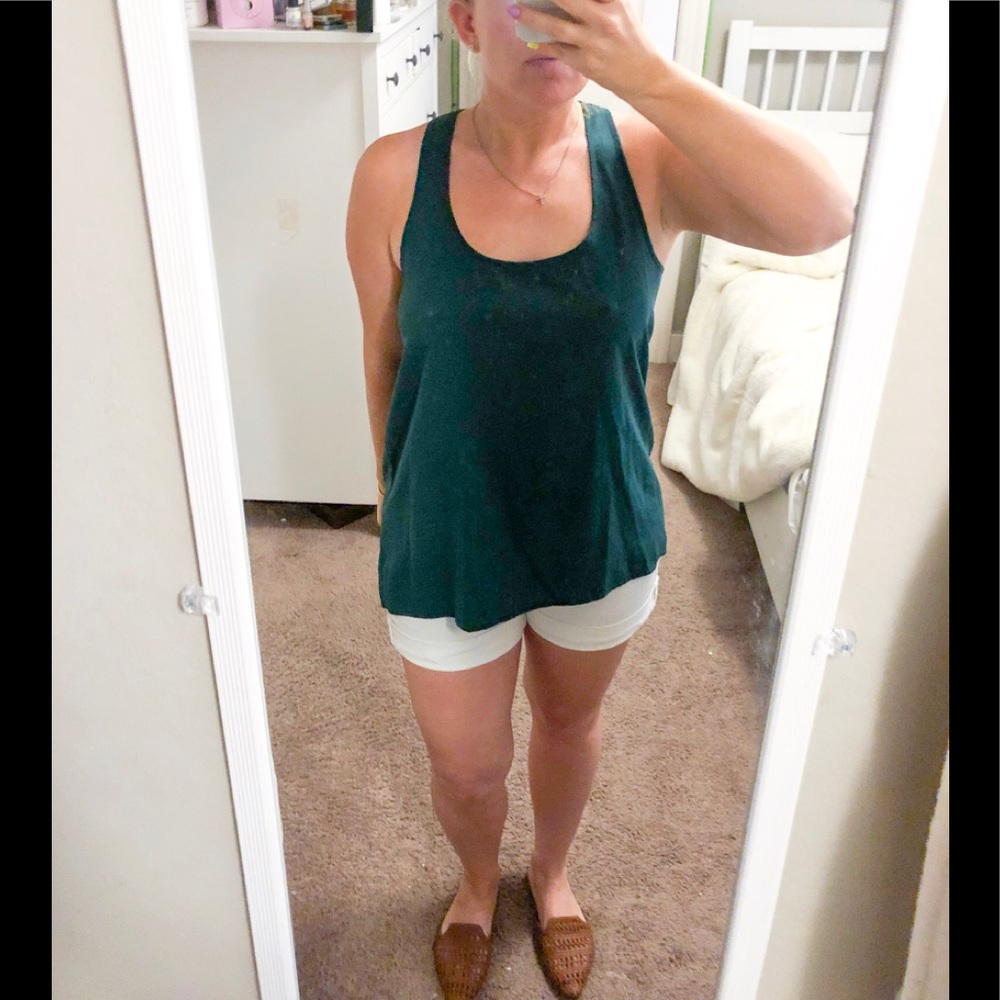 Teal racerback tank